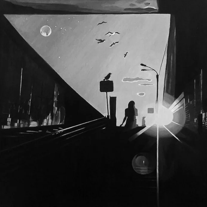 Г. Кабаченко. «Темний бік світла». 2023. Полотно, олія