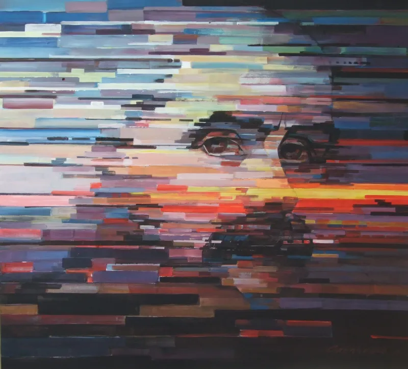 В. Слєпченко. «Лічу в неволі дні і ночі... (Т. Шевченко)». 2011. Папір, акрил