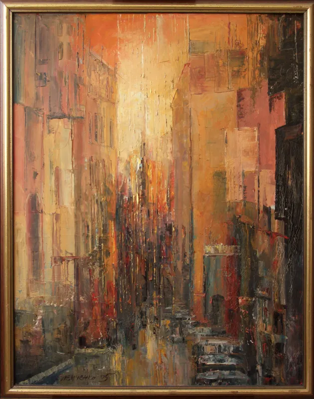 В. Слєпченко. «Мелодія старого міста». 2006. Полотно, олія