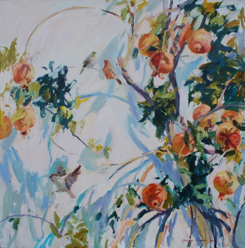 О. Свіжак. «Пора солодкого граната». 2018. Полотно, олія