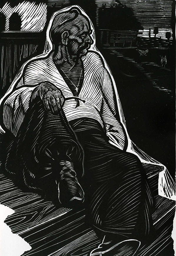 Іл. «Семен Палій — воскреситель Правобережної України» до кн. «Сагайдачний» Д. Мордовця. 1966. Гравюра на фотопапері