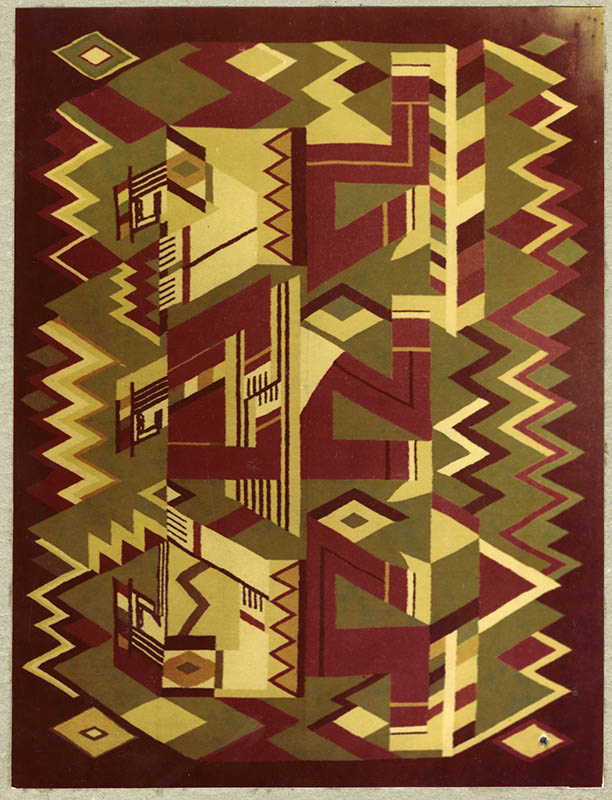 В. Федько. Килим «Музика». 1970. Вовна, ручне килимарство