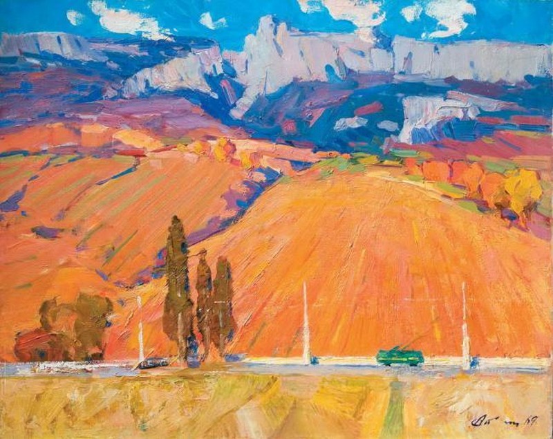 О. Стремський. «Кримська осінь». 1969. Полотно, олія